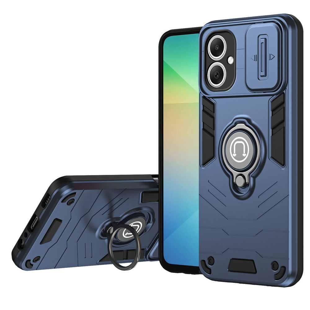 Samsung Galaxy A06 5G-skal Slide Camshield Stativ PC + TPU mobilskal
