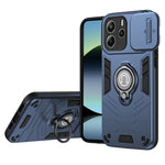 For Xiaomi Redmi Note 14 4G (164.84mm) Case Slide Camshield Kickstand PC + TPU Phone Cover