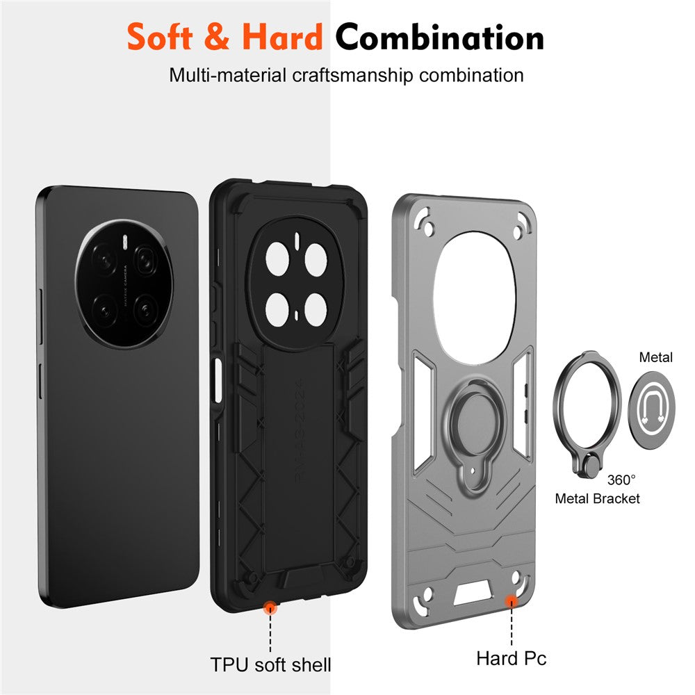 For Honor Magic7 Pro 5G Case Slide Camshield Kickstand PC + TPU Phone Cover