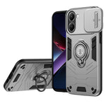 For Xiaomi Poco X7 Pro 5G / Redmi Turbo 4 5G Case Slide Camshield Kickstand PC + TPU Phone Cover