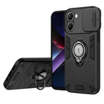 For Xiaomi Poco X7 Pro 5G / Redmi Turbo 4 5G Case Slide Camshield Kickstand PC + TPU Phone Cover