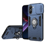 For Xiaomi Poco X7 Pro 5G / Redmi Turbo 4 5G Case Slide Camshield Kickstand PC + TPU Phone Cover