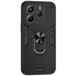 Xiaomi Redmi Note 14 4G (164.84mm) skal PC + TPU Drop Defend mobilskal med ringstöd