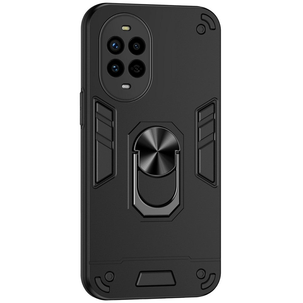 Huawei Nova 13 Pro 5G-skal PC + TPU Drop Defend-mobilskal med ringstöd