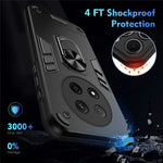For Honor Magic7 Lite 5G / X9c 5G / X60 Pro 5G Case PC + TPU Drop Defend Phone Cover with Ring Kickstand