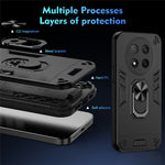 For Honor Magic7 Lite 5G / X9c 5G / X60 Pro 5G Case PC + TPU Drop Defend Phone Cover with Ring Kickstand