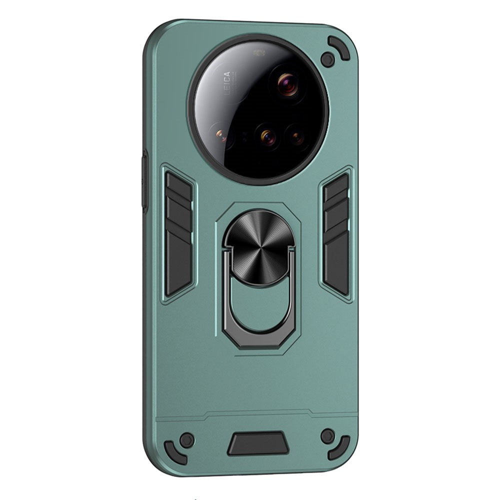 For Xiaomi 15 Ultra Case PC + TPU Drop Defend Phone Cover with Ring Kickstand