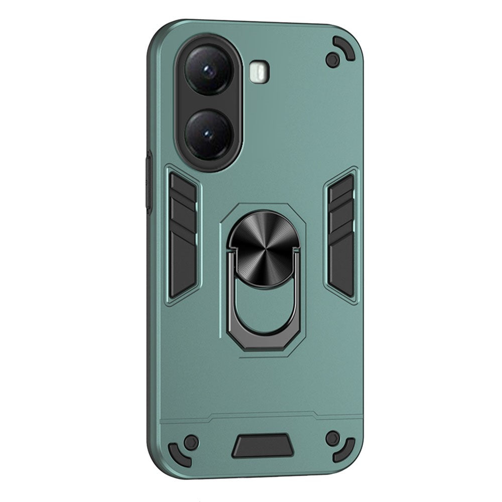 For Xiaomi Poco X7 Pro 5G Case PC + TPU Drop Defend Phone Cover with Ring Kickstand