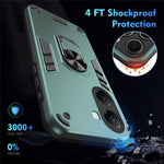 For Xiaomi Poco X7 Pro 5G Case PC + TPU Drop Defend Phone Cover with Ring Kickstand