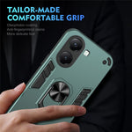 For Xiaomi Poco X7 Pro 5G Case PC + TPU Drop Defend Phone Cover with Ring Kickstand
