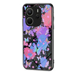 For Xiaomi Redmi Note 14 4G (163.25mm) Case Butterfly Pattern TPU + Tempered Glass Protective Phone Cover