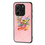 For Xiaomi Redmi Note 14 4G (163.25mm) Case Butterfly Pattern TPU + Tempered Glass Protective Phone Cover
