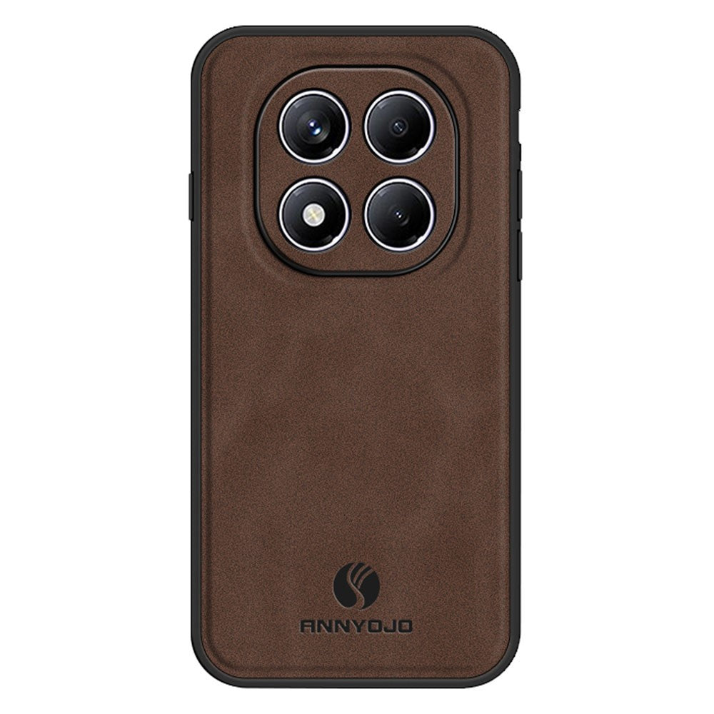 ANNYOJO For Xiaomi Redmi Note 14 Pro 4G Case PU Leather + PC + TPU Anti Drop Phone Back Cover