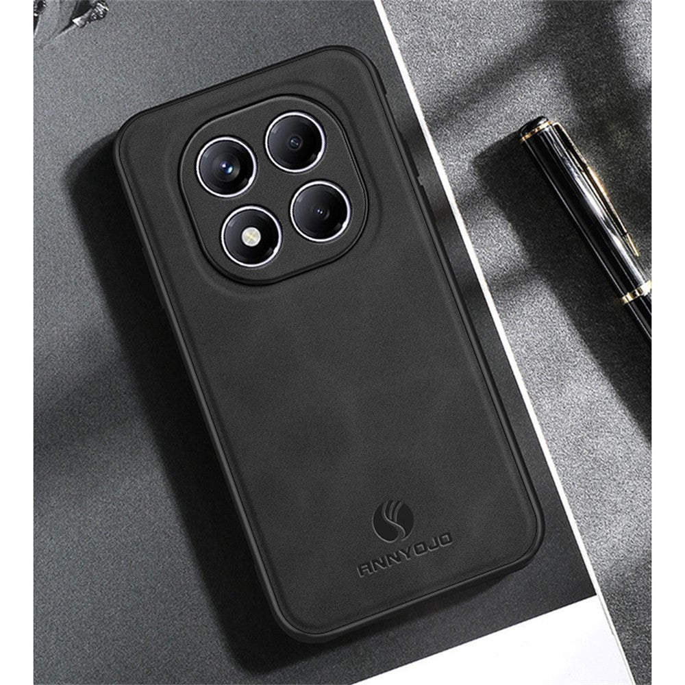 ANNYOJO For Xiaomi Redmi Note 14 Pro 4G Case PU Leather + PC + TPU Anti Drop Phone Back Cover