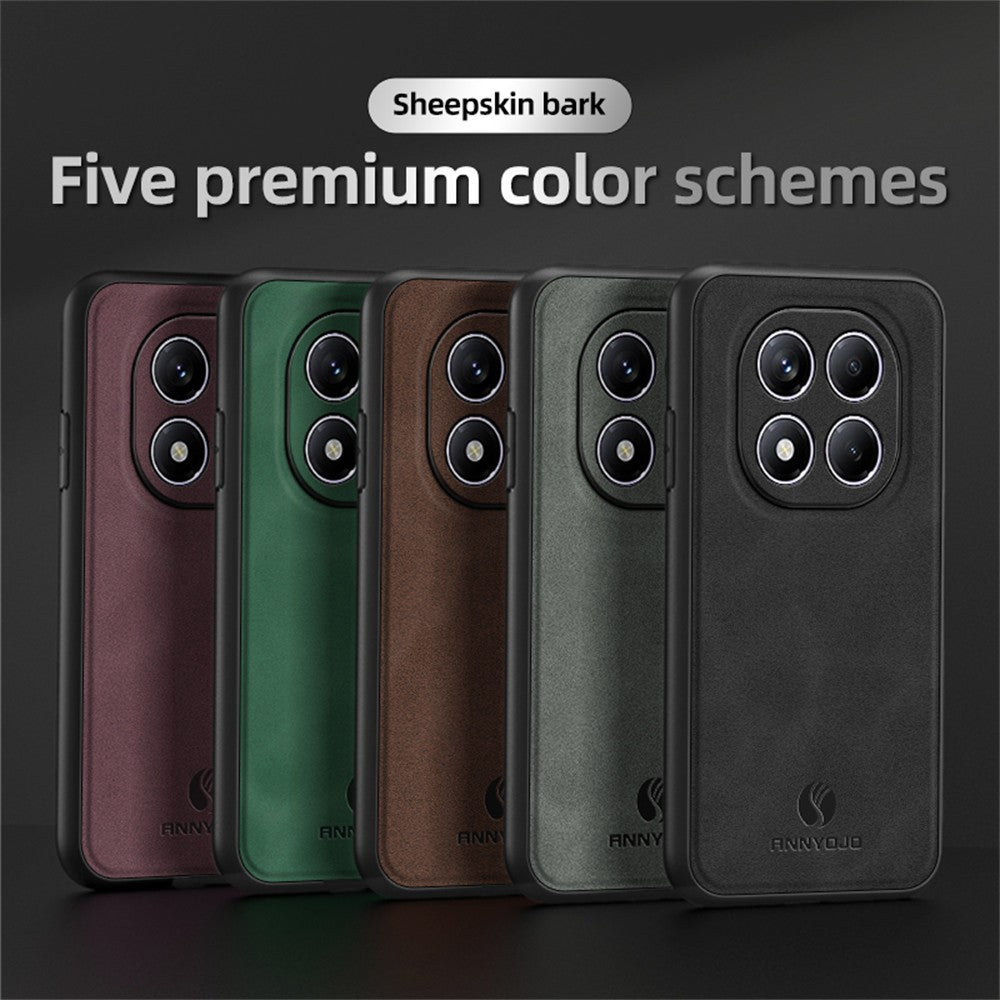 ANNYOJO For Xiaomi Redmi Note 14 Pro 4G Case PU Leather + PC + TPU Anti Drop Phone Back Cover