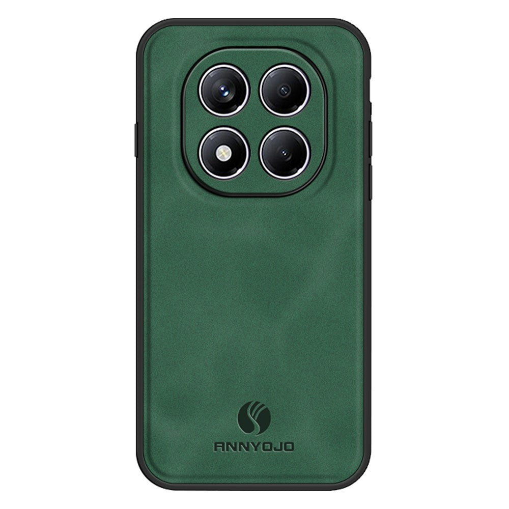 ANNYOJO For Xiaomi Redmi Note 14 Pro 4G Case PU Leather + PC + TPU Anti Drop Phone Back Cover
