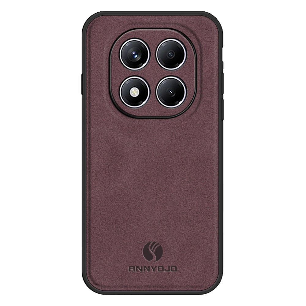 ANNYOJO For Xiaomi Redmi Note 14 Pro 4G Case PU Leather + PC + TPU Anti Drop Phone Back Cover
