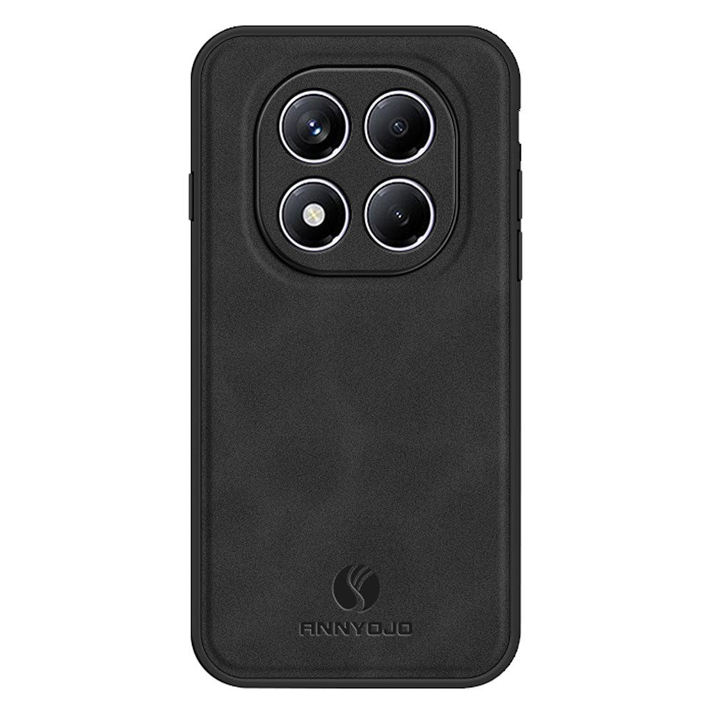 ANNYOJO For Xiaomi Redmi Note 14 Pro 4G Case PU Leather + PC + TPU Anti Drop Phone Back Cover
