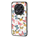 Xiaomi Redmi Note 14 5G-skal med fjärilsmönster i TPU + skyddande härdat glas.