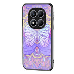 For Xiaomi Redmi Note 14 Pro 4G Case Butterfly Pattern TPU + Tempered Glass Protective Phone Cover