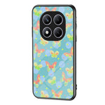 Xiaomi Redmi Note 14 5G-skal med fjärilsmönster i TPU + skyddande härdat glas.
