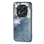 For Xiaomi Redmi Note 14 Pro 4G Case Floral Pattern TPU + Tempered Glass Protective Phone Cover
