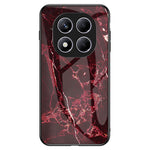 Xiaomi Redmi Note 14 Pro 4G-skal Marmormönster Härdat Glas + PC + TPU Skyddande mobilskal