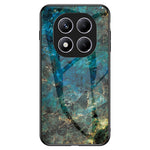 Xiaomi Redmi Note 14 Pro 4G-skal Marmormönster Härdat Glas + PC + TPU Skyddande mobilskal