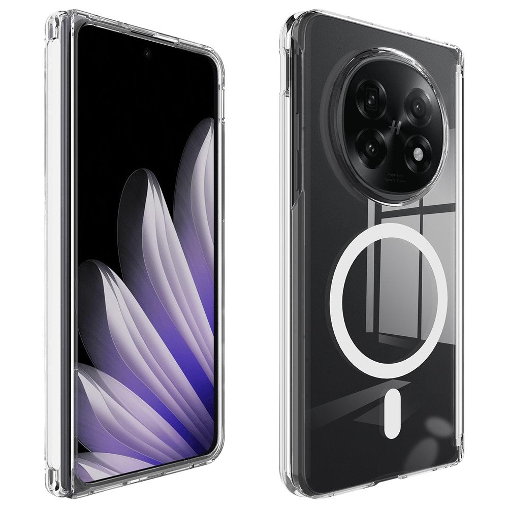 Oppo Find N5 5G / OnePlus Open 2 Genomskinligt TPU-skal + Magnetiskt mobilskal i akryl