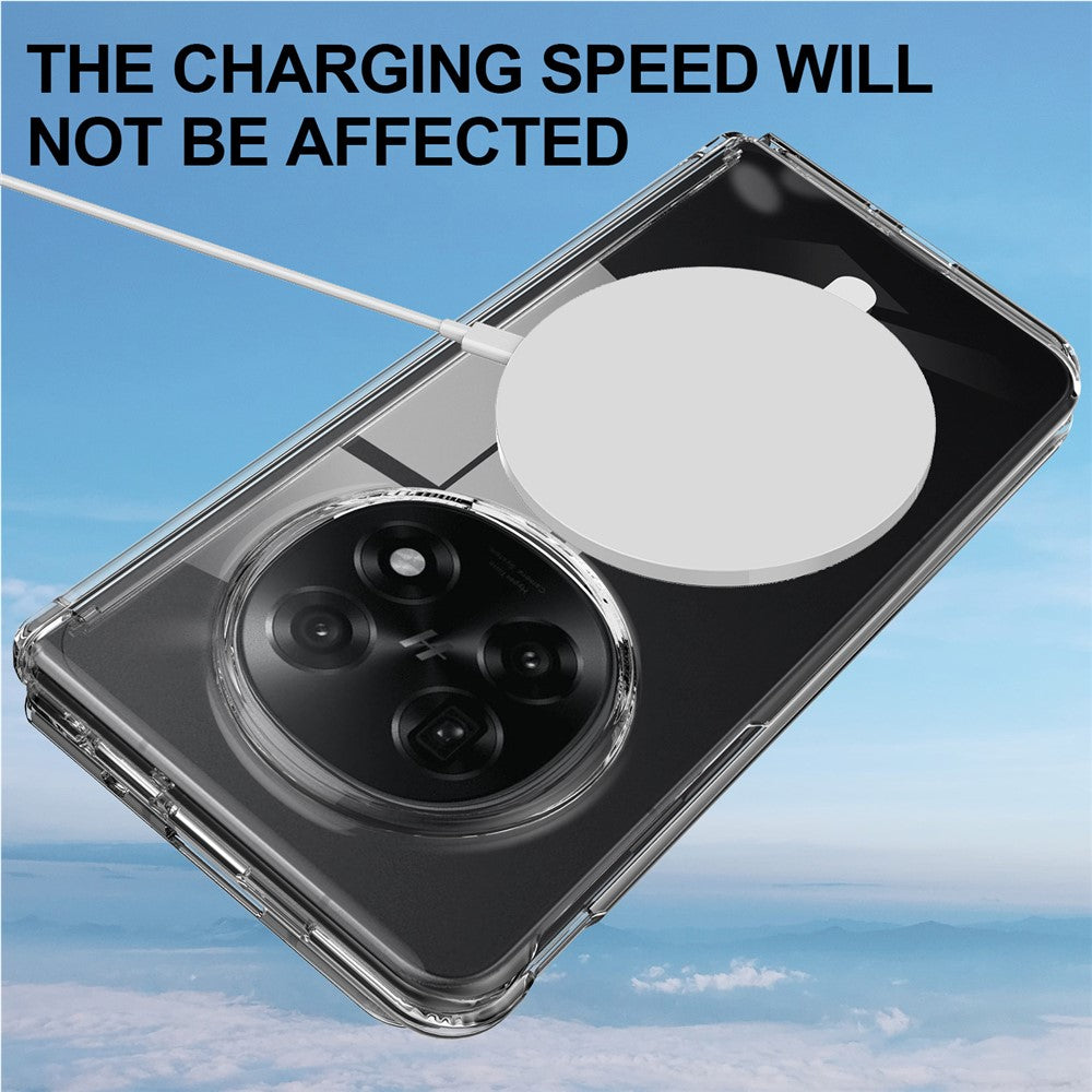 Oppo Find N5 5G / OnePlus Open 2 Genomskinligt TPU-skal + Magnetiskt mobilskal i akryl
