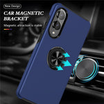 For Samsung Galaxy S25 Edge Case PC + TPU Phone Cover with Rotatable Ring Holder