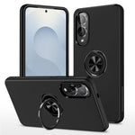 For Samsung Galaxy S25 Edge Case PC + TPU Phone Cover with Rotatable Ring Holder
