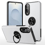 For Samsung Galaxy S25 Edge Case PC + TPU Phone Cover with Rotatable Ring Holder
