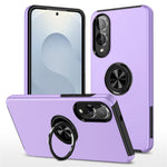 For Samsung Galaxy S25 Edge Case PC + TPU Phone Cover with Rotatable Ring Holder