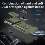 For Samsung Galaxy S25 Edge Case Camshield Kickstand TPU + PC Anti-Slip Phone Cover