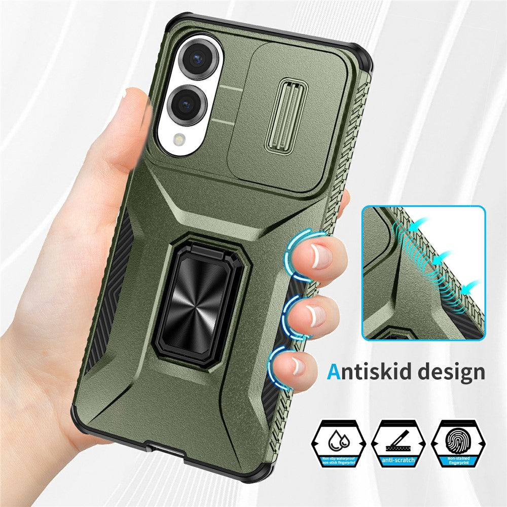 For Samsung Galaxy S25 Edge Case Camshield Kickstand TPU + PC Anti-Slip Phone Cover