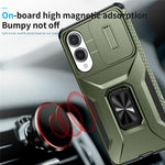For Samsung Galaxy S25 Edge Case Camshield Kickstand TPU + PC Anti-Slip Phone Cover