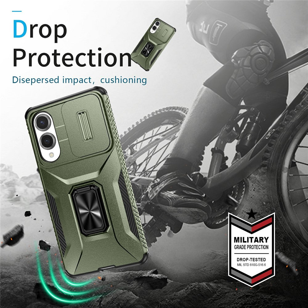 For Samsung Galaxy S25 Edge Case Camshield Kickstand TPU + PC Anti-Slip Phone Cover