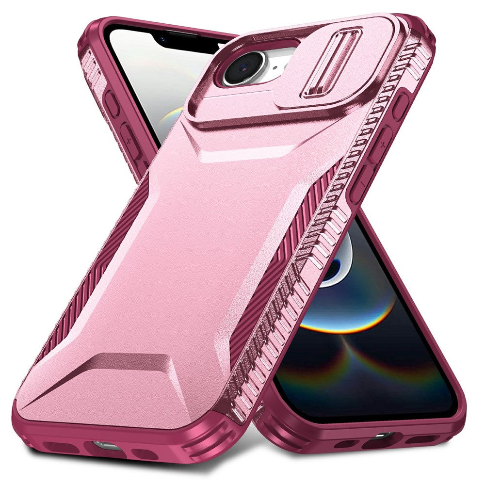 Til iPhone 17e / 16e cover Camshield TPU + PC telefoncover Skridsikker sidekant