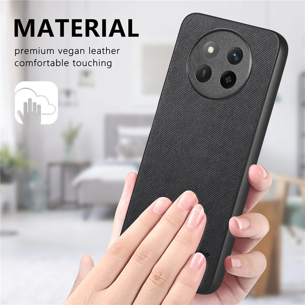 For Honor Magic7 Lite 5G / X9c 5G / X60 Pro 5G Leather Phone  Back Cover with Cloth Texture