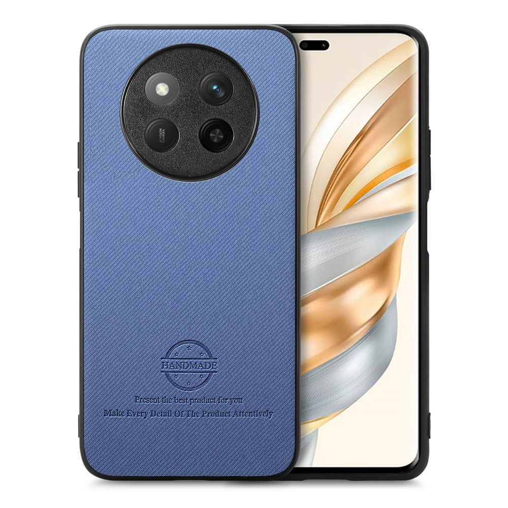 For Honor Magic7 Lite 5G / X9c 5G / X60 Pro 5G Leather Phone  Back Cover with Cloth Texture