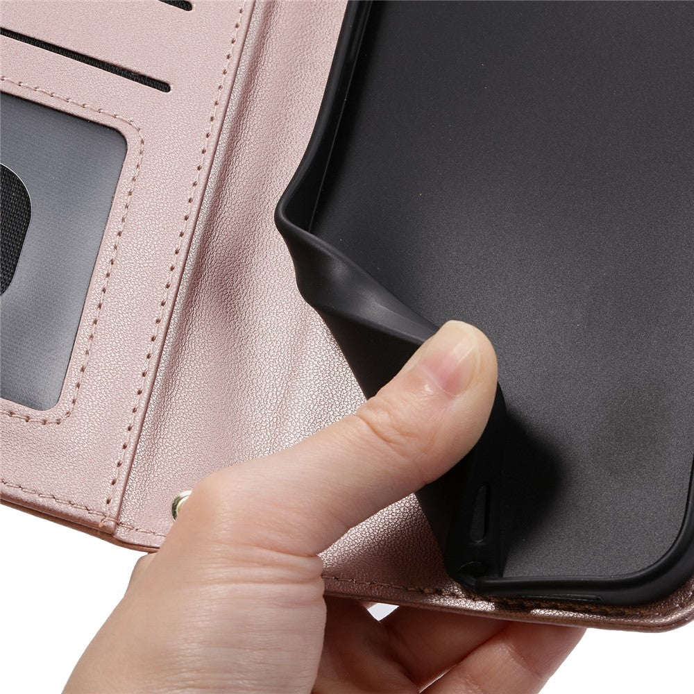 For Samsung Galaxy S25 Edge Wallet Case Rhombus Grid PU Leather Phone Cover