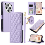 For Oppo Find X8 5G Wallet Case Rhombus Grid PU Leather Phone Cover