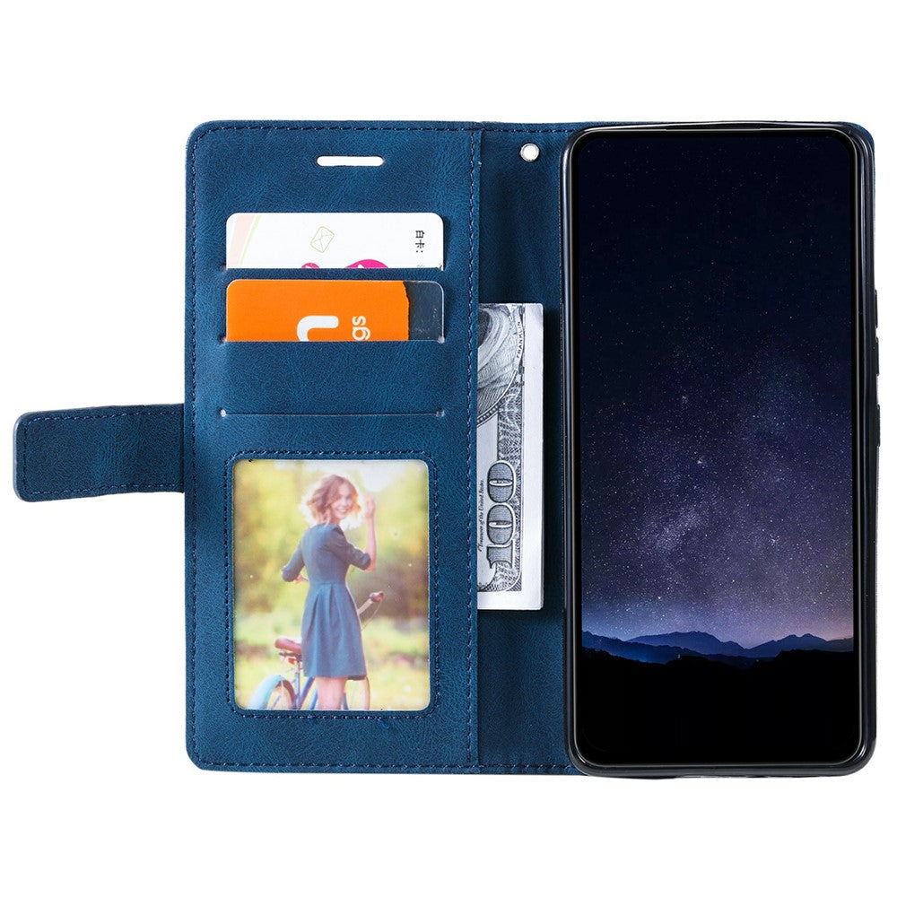 For Oppo Find X8 5G Case Imprinted Lines PU Leather Splicing Wallet Phone Cover