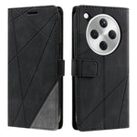 For Oppo Find X8 5G Case Imprinted Lines PU Leather Splicing Wallet Phone Cover