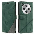 For Oppo Find X8 5G Case Imprinted Lines PU Leather Splicing Wallet Phone Cover