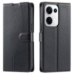 For Oppo Reno13 5G (Global) Case Dots Imprinted PU Leather Flip Phone Cover with Card Slot, Strap