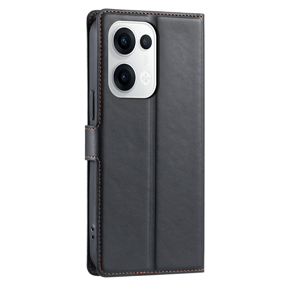 For Oppo Reno13 5G (Global) Case Dots Imprinted PU Leather Flip Phone Cover with Card Slot, Strap
