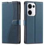For Oppo Reno13 5G (Global) Case Dots Imprinted PU Leather Flip Phone Cover with Card Slot, Strap