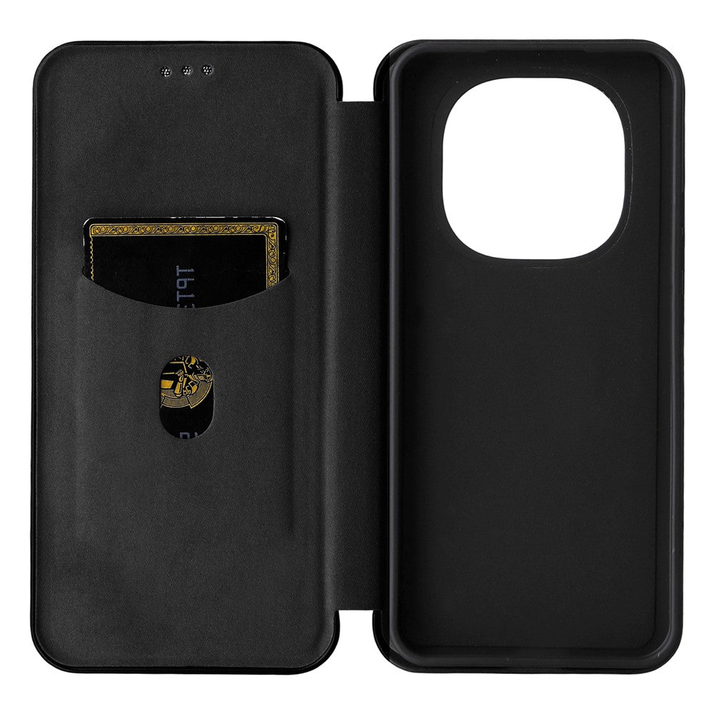 For Oppo F29 5G Case Carbon Fiber Texture Drop-Proof PU Leather Phone Cover